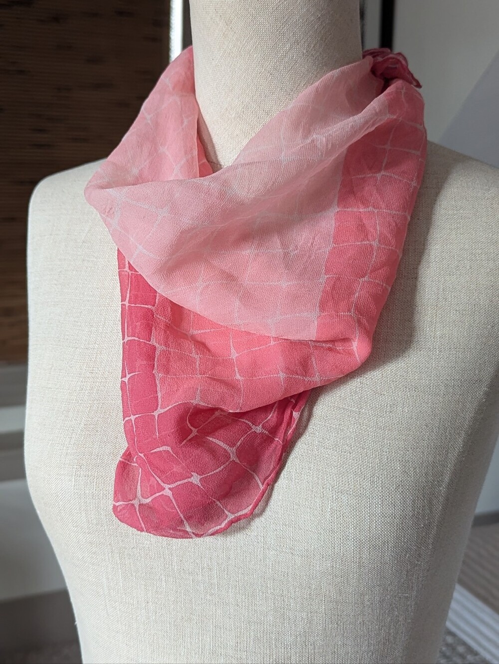 Pink Patterned Women’s Scarf